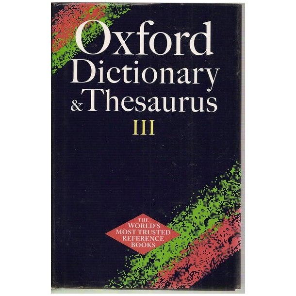 Oxford Dictionary & Thesaurus bind llll Antikvariat www.BookStone.dk
